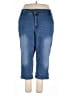 BLOOMCHIC Solid Blue Jeans Size 30 - photo 1