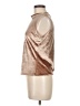 Escapades Metallic Brown Sleeveless Blouse Size M - photo 5