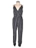 Aqua Stripes Black Jumpsuit Size S - photo 1