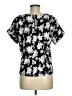 MELLODAY Black Short Sleeve Blouse Size M - photo 2