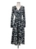 Unbranded 100% Polyester Floral Blue Black Casual Dress Size S (estimated) - photo 1