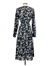 Unbranded 100% Polyester Floral Blue Black Casual Dress Size S (estimated) - photo 2