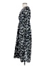 Unbranded 100% Polyester Floral Blue Black Casual Dress Size S (estimated) - photo 5