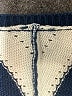 Unbranded 100% Acrylic Chevron-herringbone Blue Pullover Sweater Size S - photo 7