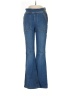 FRAME Chevron-herringbone Blue Jeans Size 26 waist - photo 1