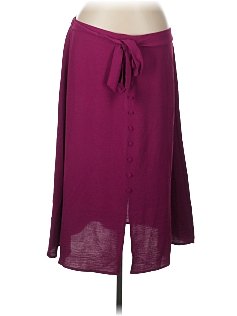 Pre-owned Nycc Casual Skirt In Burgundy