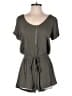 Lulus 100% Rayon Solid Gray Romper Size S - photo 1