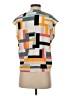 Shein Color Block Orange Sleeveless Blouse Size S - photo 2