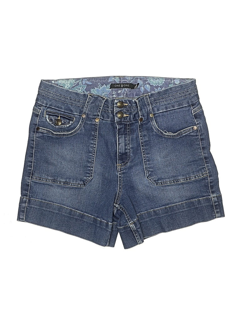 Pre-owned One 5 One Denim Shorts In Blue