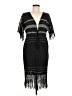 Jaline 100% Cotton Black Kimono Size M - photo 1