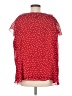 George Polka Dots Red Short Sleeve Blouse Size M - photo 2