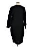 Unbranded Solid Black Casual Dress Size XL - photo 2