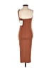 Nookie Solid Brown Tan Cocktail Dress Size XS - photo 2