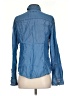 MICHAEL Michael Kors 100% Lyocell Blue Long Sleeve Top Size S - photo 2