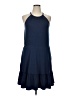 Unbranded Solid Blue Casual Dress Size XL - photo 1