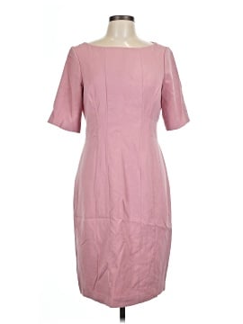 chinese dress ladies Rosette Collar Dress Carnation Pink- 3/4 Sleeves – Mini Moda