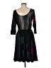 Analili Argyle Black Cocktail Dress Size M - photo 2