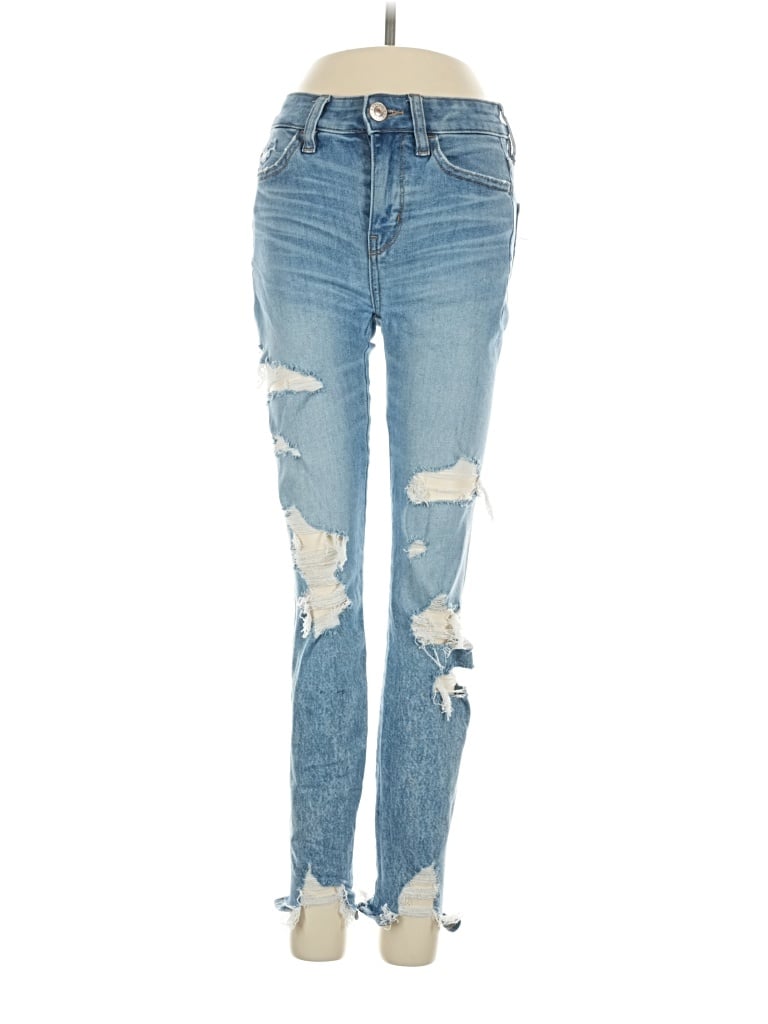American Eagle Outfitters Jeans - High Rise: Blue Bottoms - Size 00