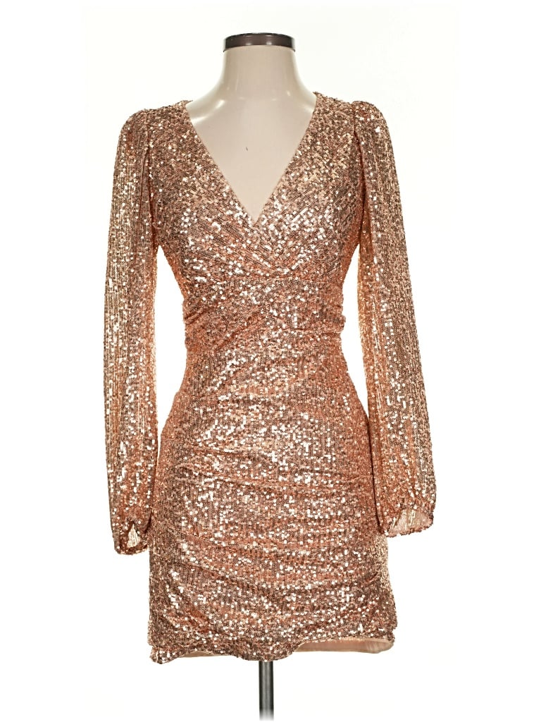 Pre-owned Maje Cocktail Dress In Gold