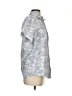 FLX Tropical Silver Short Sleeve Blouse Size S - photo 4