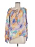 Tolani 100% Cupro Orange Long Sleeve Blouse Size M - photo 1