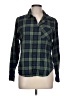 Pendleton 100% Cotton Plaid Green Long Sleeve Button-Down Shirt Size L - photo 1