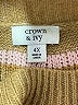 Crown & Ivy Argyle Ivory Pullover Sweater Size 4X - photo 7