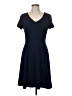 Connected Apparel Solid Blue Casual Dress Size 6 - photo 1