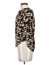Topshop 100% Polyester Black 3/4 Sleeve Blouse Size 2 - photo 5