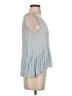 Miami 100% Rayon Blue Sleeveless Blouse Size S - photo 4