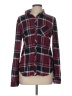 Assorted Brands Plaid Burgundy Long Sleeve Button-Down Shirt Size M - photo 1