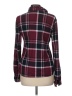 Assorted Brands Plaid Burgundy Long Sleeve Button-Down Shirt Size M - photo 2