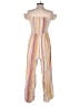 Xhilaration Stripes White Jumpsuit Size M - photo 2