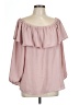Vince Camuto 100% Polyester Pink 3/4 Sleeve Blouse Size L - photo 1