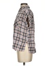 Sanctuary Plaid Gray Short Sleeve Blouse Size S - photo 5