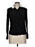 Maje 100% Viscose Polka Dots Black Long Sleeve Blouse Size Lg (3) - photo 1