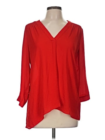 a.n.a. A New Approach 3/4 Sleeve Blouse (view 1)