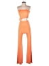 Lezat Color Block Orange Jumpsuit Size M - photo 1