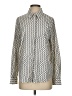 MNG 100% Polyester Print Ivory Long Sleeve Blouse Size S - photo 1
