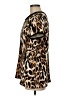 MNG Suit 100% Polyester Animal Print Brown Short Sleeve Top Size 8 - photo 5