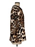 MNG Suit 100% Polyester Animal Print Brown Short Sleeve Top Size 8 - photo 4