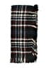 Unbranded Plaid Burgundy Scarf One size - photo 2