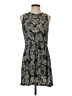 Aqua Paisley Black Cocktail Dress Size L - photo 1
