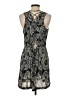 Aqua Paisley Black Cocktail Dress Size L - photo 2