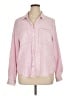 Z Supply Checkered-gingham Pink Long Sleeve Button-Down Shirt Size XL - photo 1