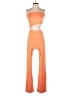 Lezat Color Block Orange Jumpsuit Size M - photo 1