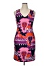 Muse Graphic Purple Cocktail Dress Size 14 - photo 1