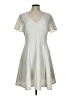 Slate & Willow Solid Silver Casual Dress Size L - photo 1