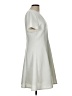 Slate & Willow Solid Silver Casual Dress Size L - photo 4