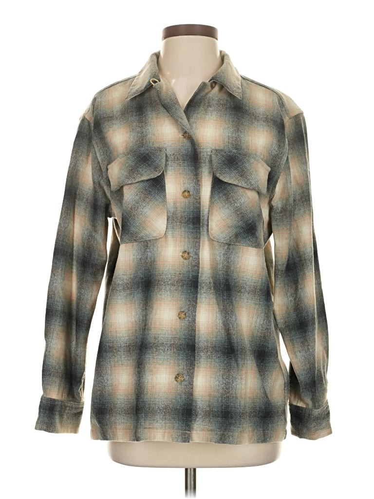Pre-owned Pendleton Long Sleeve Button Down Shirt In Blue